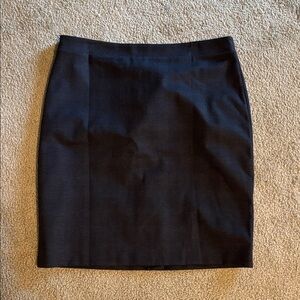 Banana Republic Factory Black Plaid Machine Washable Pencil Skirt